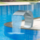 vidaXL Vrtna bazenska fontana s slapom od nehrđajućeg čelika, 45 x 30 60 cm
