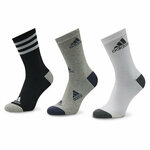 Set od 3 para unisex visokih čarapa adidas Graphic HN5736 Black/White/Medium Grey Heather