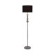 ZUMA LINE RLL93163-1B | Rea Zuma Line podna svjetiljka okrugli 160cm sa nožnim prekidačem 1x E27 krom, crno, bijelo