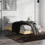 Okvir za krevet boja hrasta 75x190 cm od konstruiranog drva