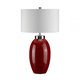 ELSTEAD VICTOR-SM-TL-RD | Victor Elstead stolna svjetiljka 58cm s prekidačem 1x E27 crveno, krom