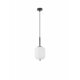 NOVA LUCE 9624075 | Lato Nova Luce visilice svjetiljka s mogućnošću skraćivanja kabla 1x E14 crno, opal