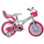 Barbie ružičasto-bijelo bicikl veličina 16