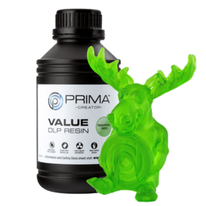 PrimaCreator Resin Water Washable - 1000 ml - Prozirno zelena