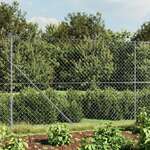 Žičana ograda sa šiljastim držačima srebrna 1 6 x 10 m