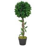 vidaXL Umjetno stablo lovora s posudom zeleno 70 cm