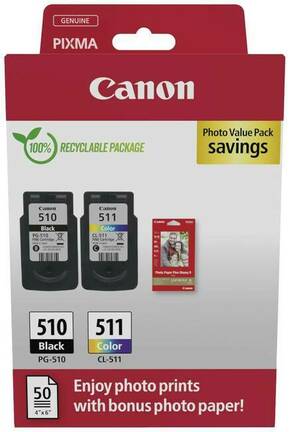 Canon tinta PG-510/CL-511 Photo Value Pack original 2-dijelno pakiranje crn
