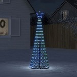 vidaXL Svjetleći stožac za božićno drvce 275 LED plavi 180 cm