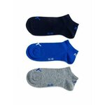 Set od 3 para unisex visokih čarapa Puma 261080001 Blue/Grey Melange 277