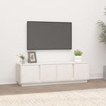 vidaXL TV ormarić bijeli 140 x 40 x 40 cm od masivne borovine
