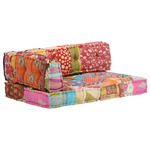 vidaXL Jastuk za paletni kauč višebojni od tkanine s patchworkom