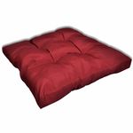 vidaXL Tapecirani jastuk za sjedalo 80 x 80 x 10 cm boja crvenog vina