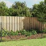 Žičana ograda sa šiljastim držačima antracit 0 8 x 10 m