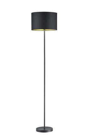 TRIO 408200179 | Hostel Trio podna svjetiljka 160cm sa nožnim prekidačem 1x E27 crno mat