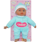 Jelley beba u plavoj prugastoj odjeći 25cm