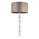 ENDON VERDONE | Verdone Endon stolna svjetiljka 78,5cm sa prekidačem na kablu 1x E27 krom, prozirno, taupe
