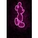 Ukrasna plastična LED rasvjeta, Mickey Mouse - Pink