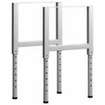 Okviri za radni stol 2 kom metalni 55 x (69 - 95 5) cm sivi
