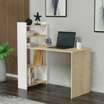 Studijski stol, Enna - Sapphire Oak, White