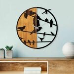 Ukrasni drveni zidni sat, Wooden Clock - 73