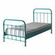 Mint zeleni metalni dječji krevet Vipack New York, 90 x 200 cm