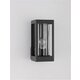 NOVA LUCE 9060192 | Figo-NL Nova Luce zidna svjetiljka oblik cigle 1x E27 IP54 tamno siva, prozirno