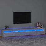 vidaXL TV ormarić s LED svjetlima siva boja betona 270 x 35 x 40 cm