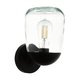 EGLO 98701 | Donatori Eglo zidna svjetiljka 1x E27 IP44 crno, prozirno