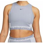 Ženska majica bez rukava Nike Pro Dri-Fit Cropped Training Tank Top - indigo haze/oxygen purple/gridiron