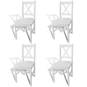 VidaXL Set od 4 drvene kuhinjske stolice