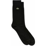 Čarape za tenis Lacoste Men's Embroidered Crocodile Cotton Blend Socks 1P - black