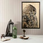 Drvena uokvirena slika, Owl XL