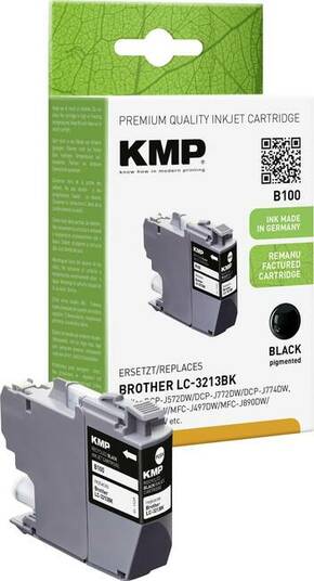 KMP patrona tinte zamijenjen Brother LC-3213BK kompatibilan pojedinačno crn B100 1539