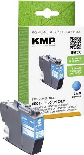 KMP tinta zamijenjen Brother LC-3219XLC kompatibilan cijan B58CX 1538
