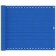 vidaXL Balkonski zastor plavi 75 x 500 cm HDPE