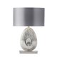 ENDON EH-SIMETO-TL | Simeto Endon stolna svjetiljka 59,5cm sa prekidačem na kablu 1x E27 satenski nikal, sivo, saten