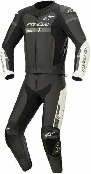 Alpinestars GP Force Chaser Leather Suit 2 PC Black/White 56 Dvodjelni moto kombinezon
