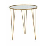 Mauro Ferretti Coffee table glam gold/ogledalo cm ø 50x58,5