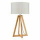 Stolna lampa sa svjetlom bež abažurom i strukturom od bambusa Good &amp; Mojo Everest