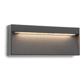 REDO 9153 | Even-RD Redo zidna svjetiljka 1x LED 320lm 3000K IP54 tamno siva