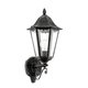 EGLO 93457 | Navedo Eglo zidna svjetiljka 1x E27 IP44 crno, antik srebrna, prozirna