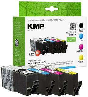 KMP tinta zamijenjen HP 912XL (3YP34AE) kompatibilan kombinirano pakiranje crna