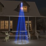 Božićno drvce na stijegu 732 LED žarulje plave 500 cm