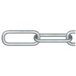 dörner + helmer 171896F okrugli čelični lanac srebrna čelik vruće pocinčani 10 m