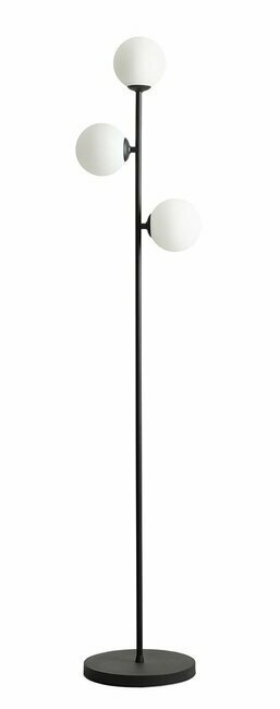 ALDEX 1094A1 | Libra-AL Aldex podna svjetiljka 168cm s prekidačem 3x E14 crno
