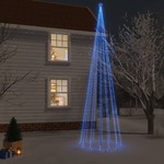 vidaXL Božićno drvce sa šiljkom i 1134 plave LED žarulje 800 cm