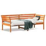 Dnevni krevet voštano smeđi 75 x 190 cm od masivne borovine