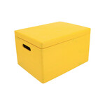 AtmoWood Drvena kutija s poklopcem 40x30x23 cm - žuta