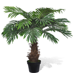 vidaXL Umjetno stablo Cycus palme s lončanicom, 80 cm