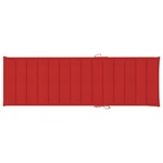 vidaXL Jastuk za ležaljku crveni 200 x 60 x 4 cm od tkanine